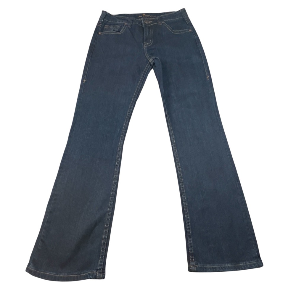 Just Tuff Co. Cowgirl Dark Wash Denim Jean Bootcut 29X31 Hugs Curves Sits @Waist - Picture 4 of 10